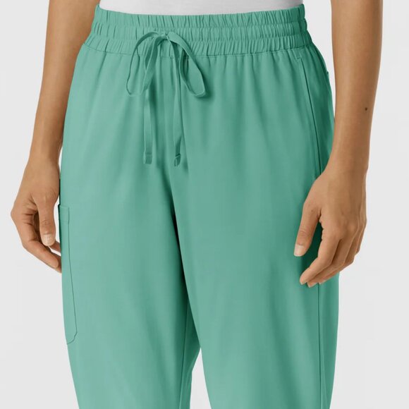 Boundless Women's Bootcut Scrub Pant Turquoise LARGE - Picture 3 of 6